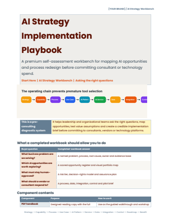 AI Strategy Implementation Workbench cover preview